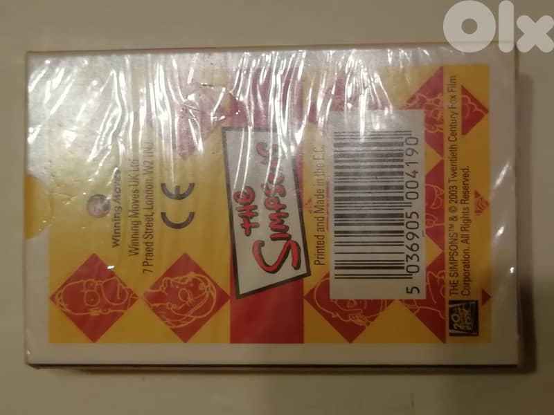 The Simpsons playing cards new sealed 1