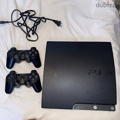 PS3 slim 2 controllers + 55 games digital