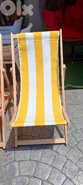 كرسي بحر خشب   wood chair 2