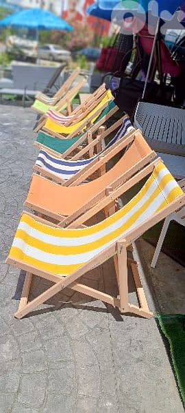 كرسي بحر خشب   wood chair 3