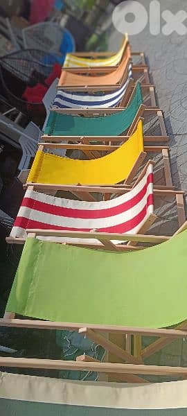 كرسي بحر خشب   wood chair 4