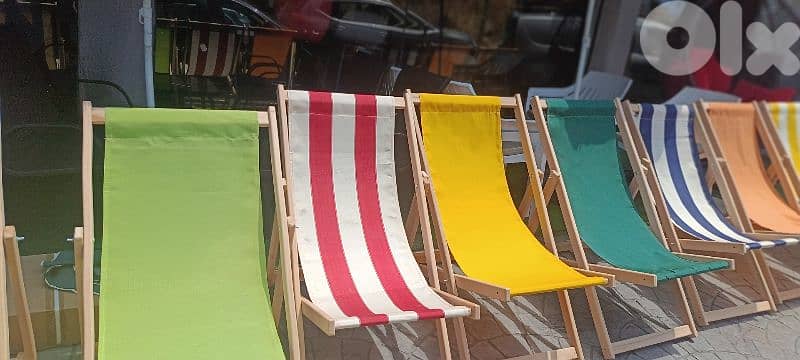 كرسي بحر خشب   wood chair 6