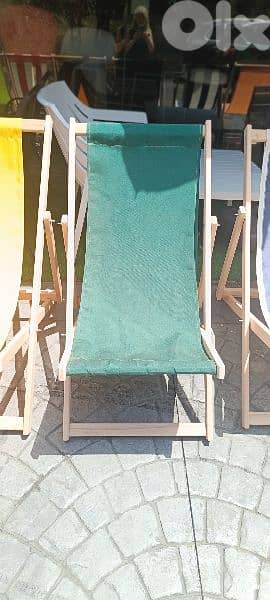 كرسي بحر خشب   wood chair 7