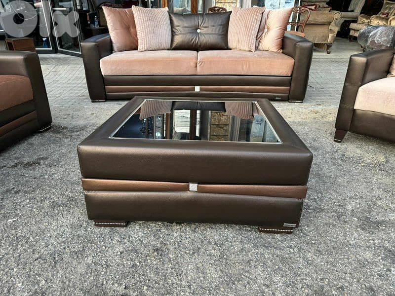 طقم كنبايات شغل Ballona تركي بفتح صندوق وتخت 0