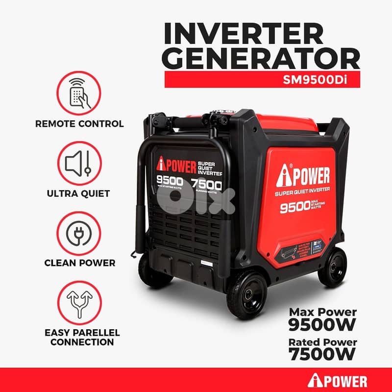 Aipower Digital Inverter Silent Generator USA مولد ريموت كاتم 0