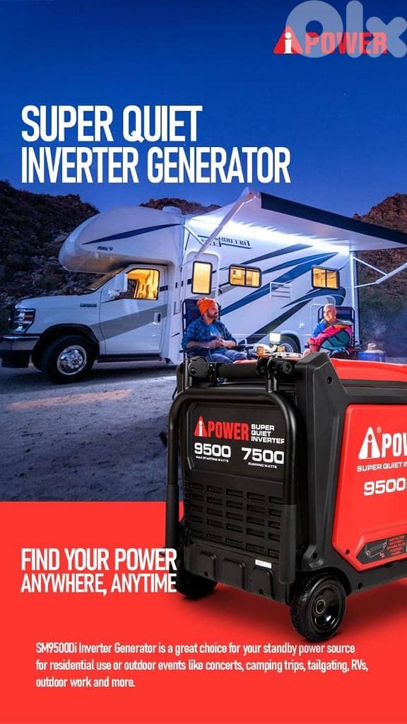 Aipower Digital Inverter Silent Generator USA مولد ريموت كاتم 2