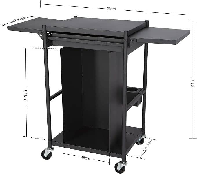 meateor BBQ cart steel alloy 2