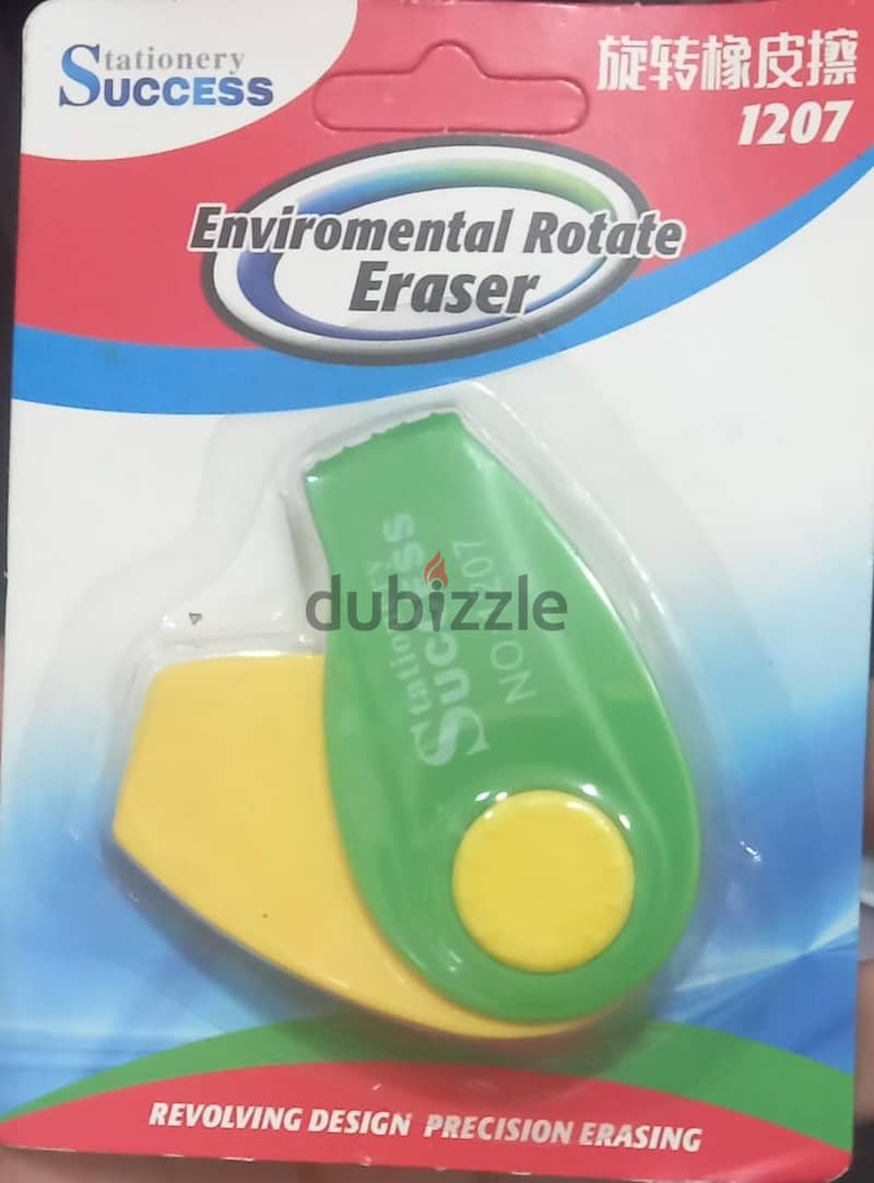 STATIONERY SUCCESS-ENVIROMENTAL ROTATE ERASER 0