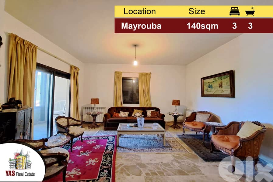 Mayrouba 140m2 | Quiet Street | Well Maintained | Catch | DA | 0