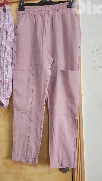 Zara trousers & Asos top pink set medium 38 1