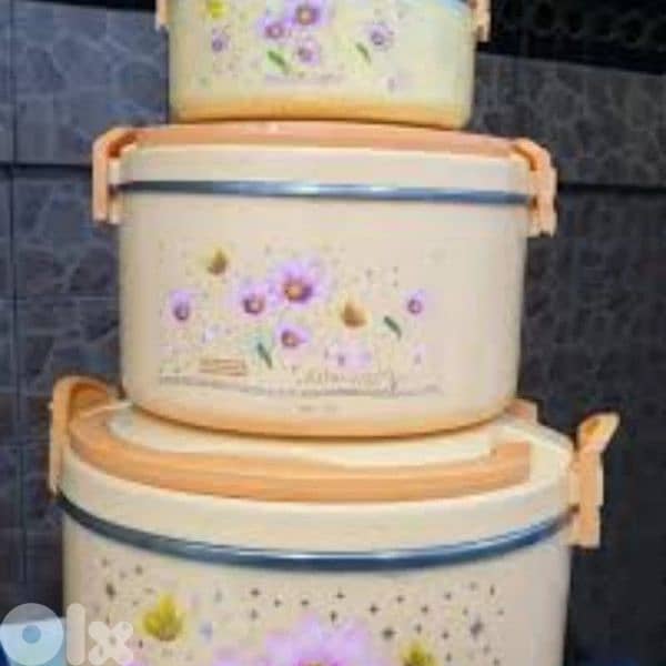 excellent  stainless steel tapperwers set 3