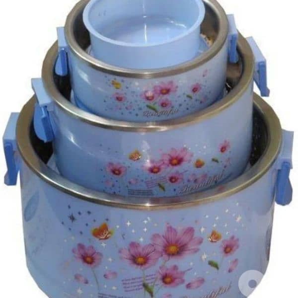 excellent  stainless steel tapperwers set 7