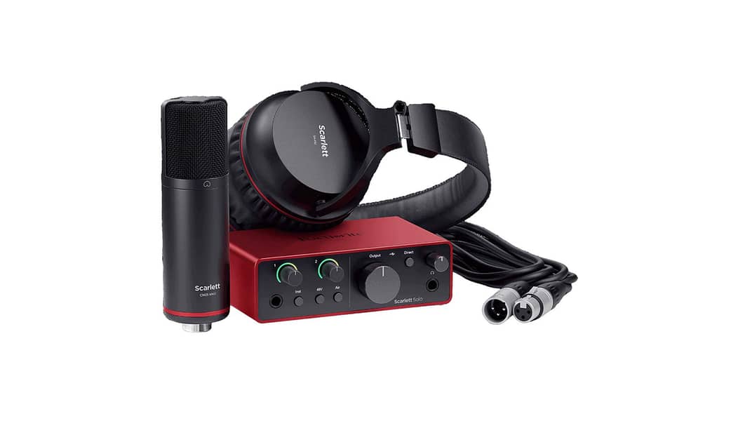Focusrite Scarlett Solo Studio G4 Recording Pack 0