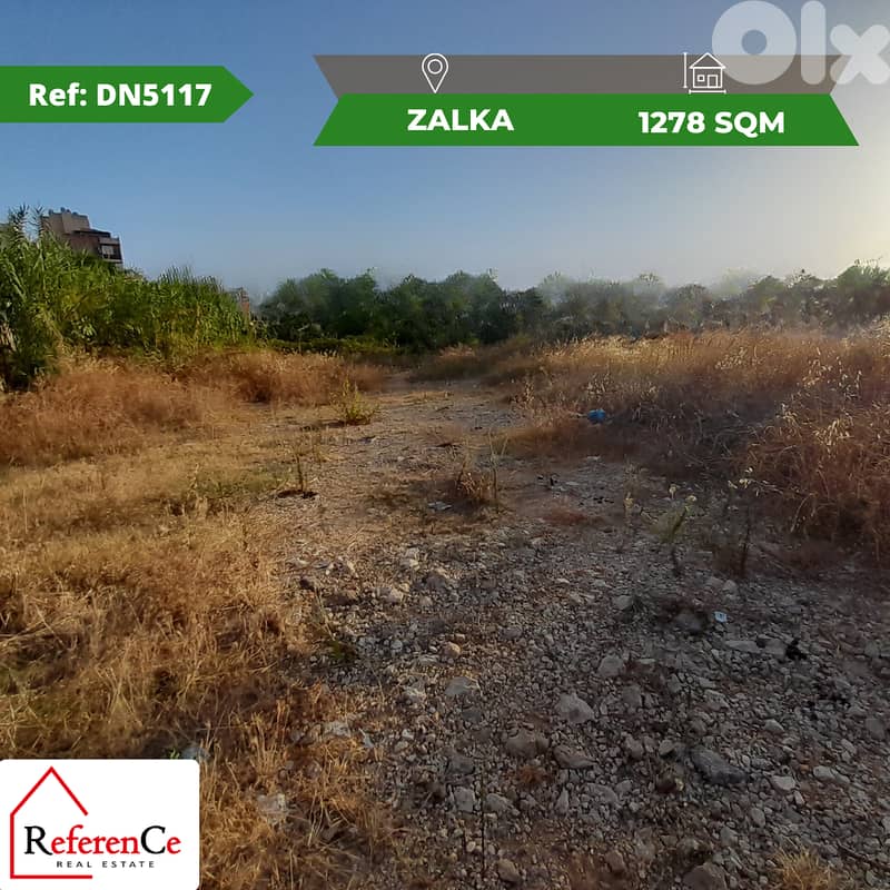 Prime Land For Rent In Zalka ارض رائعة للإيجار في الزلقا 0