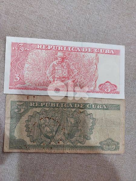 Set of 2 Cuba Banknotes Che Givara the symbol of revolution 1
