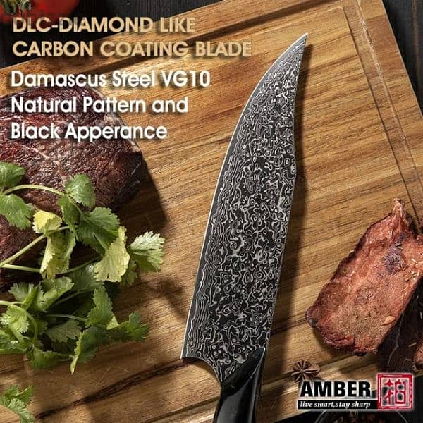 professional demascus steel chefs knife 4