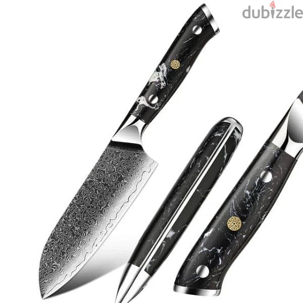 professional demascus steel chefs knife 7