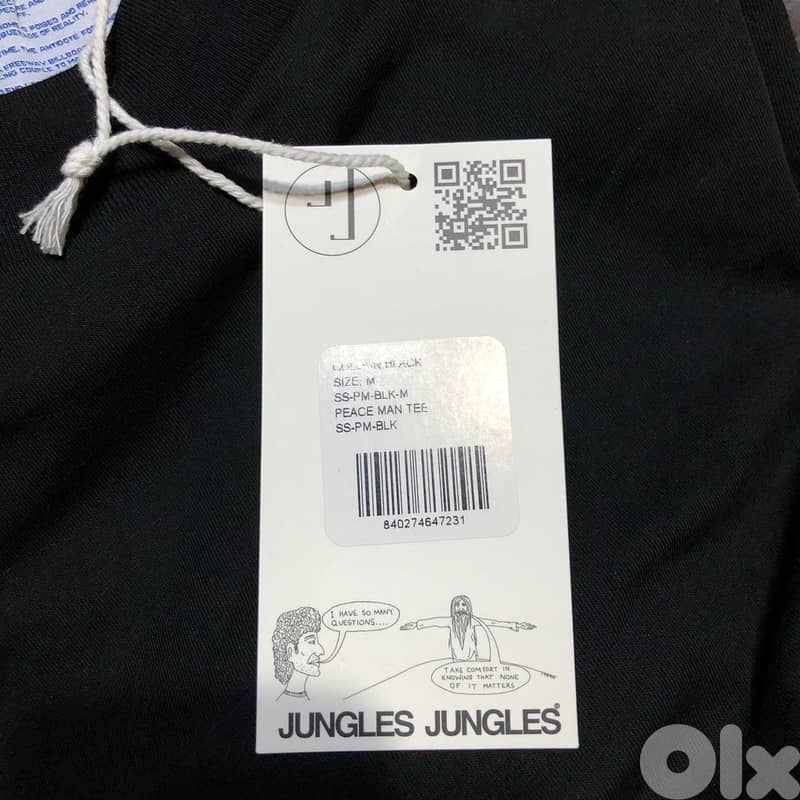 JUNGLES JUNGLES PEACE MAN T-SHIRT SIZE M 6