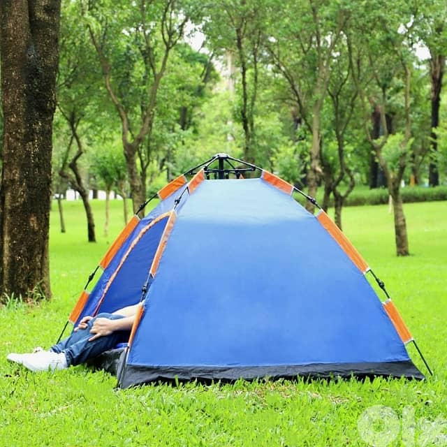 Portable Camping Tent, 120 x 120 cm Waterproof Hiking Tent + Carry Bag 1