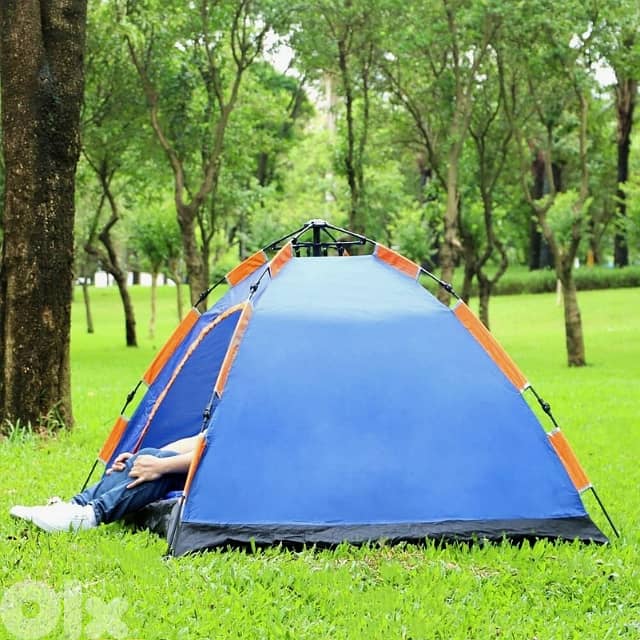 Outdoor Camping Tent, 200 x 200 cm Waterproof Hiking Tent + Carry Bag 1