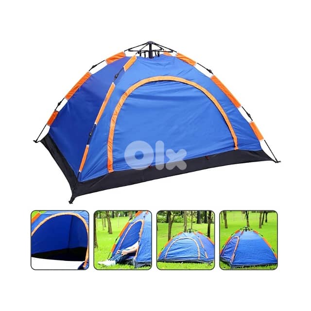 Outdoor Camping Tent, 200 x 200 cm Waterproof Hiking Tent + Carry Bag 3