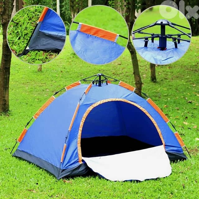 Foldable Camping Tent, 200 x 150 cm Garden Tent + Carry Bag 2