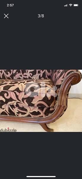 sofa wood and velvet 2