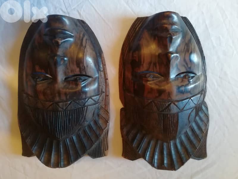 wooden african masks prices varies with each mask 14
