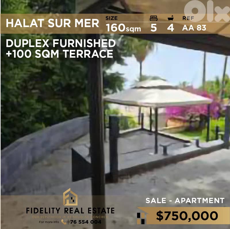 Furnished duplex chalet in Halat sur Mer AA83 0