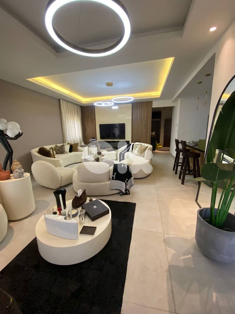 MANSOURIEH PRIME (140SQ) FULLY FURNISHED WITH TERRACE , (MA-338) 0