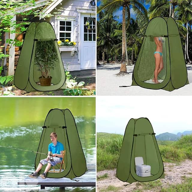 Pop-Up Shower Tent, Privacy Changing Room for Beach, Camping Toilet 10