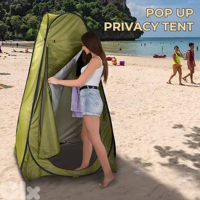 Pop-Up Shower Tent, Privacy Changing Room for Beach, Camping Toilet 11