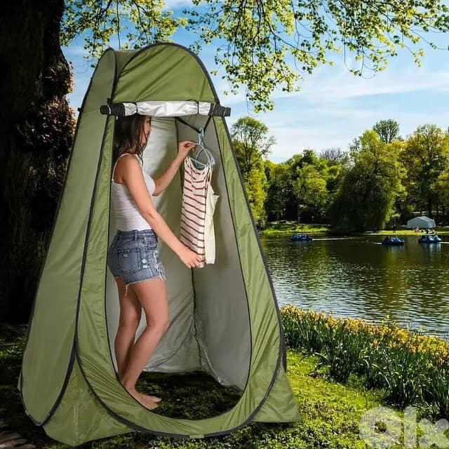 Pop-Up Shower Tent, Privacy Changing Room for Beach, Camping Toilet 0