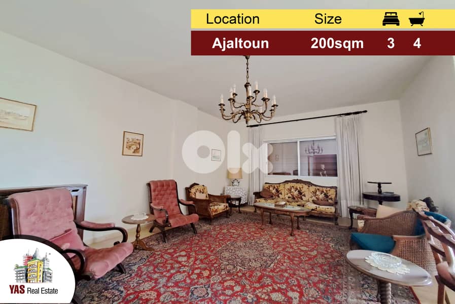 Ajaltoun 200m2 | Well Maintained | Breathtaking View | Luxury | DA | 0