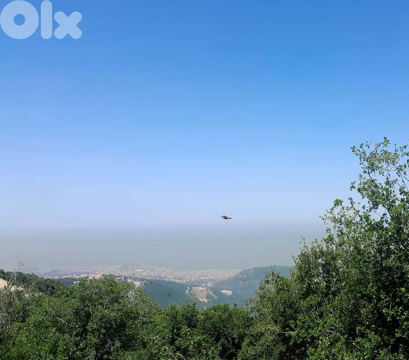 2575 SQM Land in Ajaltoun Overlooking the Sea and the Mountains 0