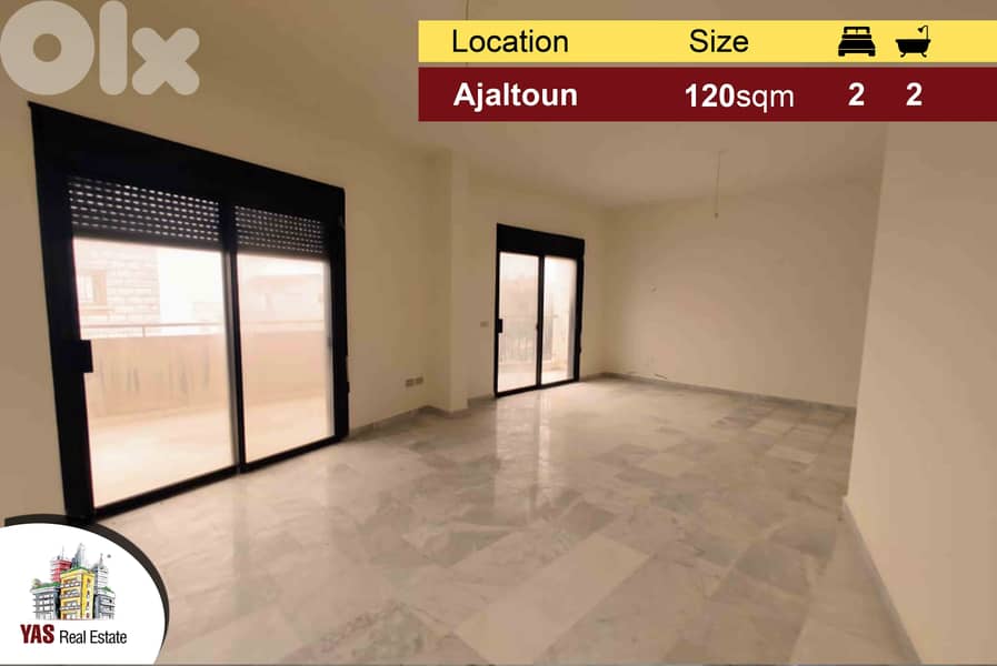 Ajaltoun 120m2 |  Brand New | Open Sea View | Luxury | KS | 0