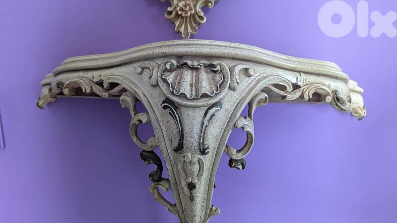 Baroque style mirror & hanging table 1