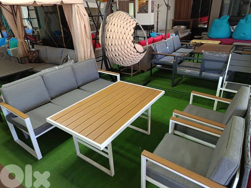 طقم للخارج 5 مقاعد.  Set outdoor 5seats 1