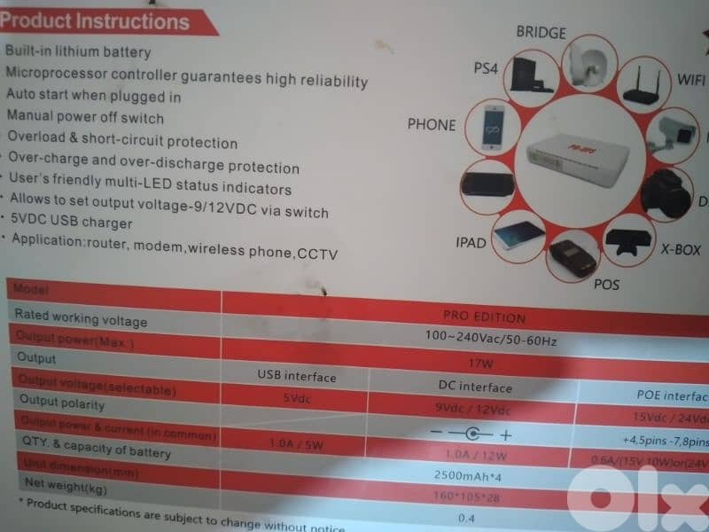 mini DC UPS pro edition 10000 mAh 3