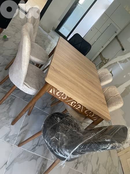 طاولة سفرة 6 كراسي تركيا جديدة بافضل الاسعار 0