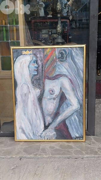 لوحة رسم زيتي اوروبية 0