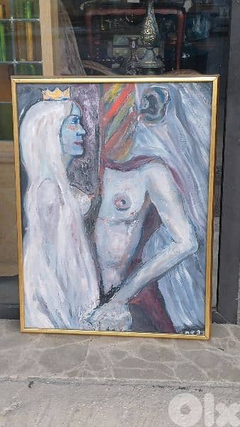 لوحة رسم زيتي اوروبية 1