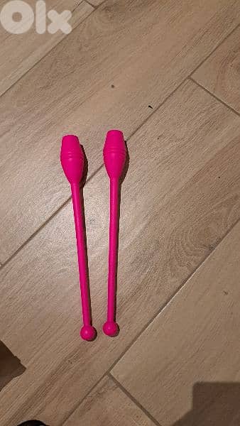 2 pcs rhythmic gymnastic stick 0