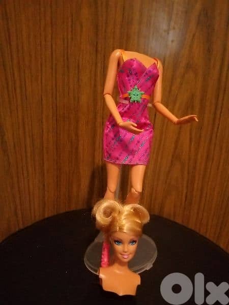 FASHIONISTAS SWAPPIN Style flex parts Mattel doll removable head+Shoes 2