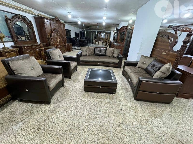 طقم كنبايات شغل Ballona بفتح صندوق وتخت كتير مرتب 1