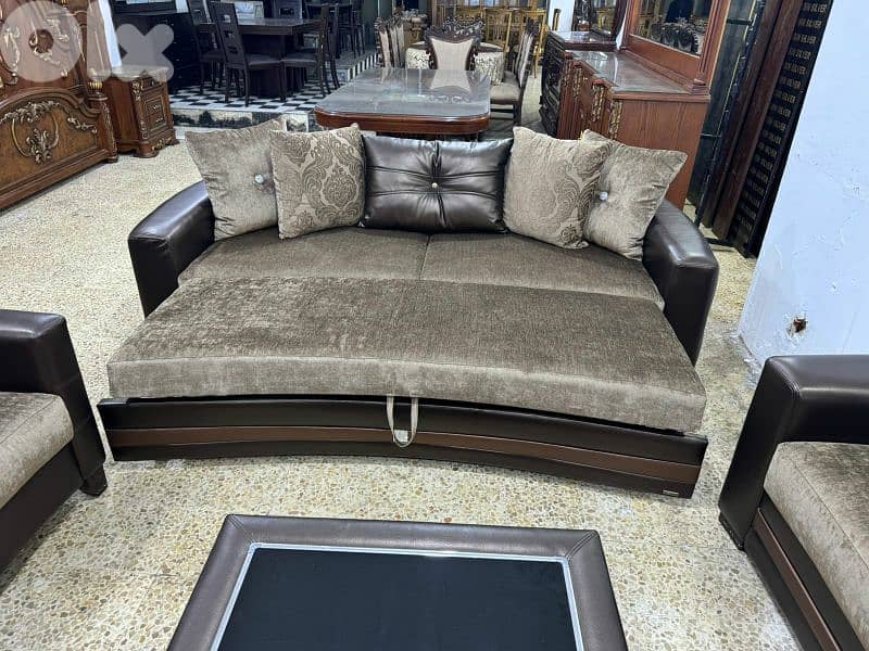 طقم كنبايات شغل Ballona بفتح صندوق وتخت كتير مرتب 8