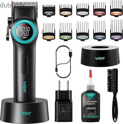 VGR 001 Professional Hair Clippers for Men, Cordless Barber Clippers