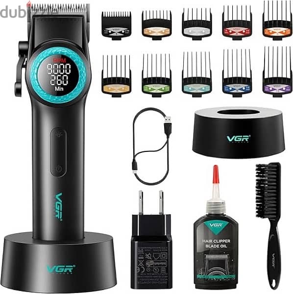 VGR 001 Professional Hair Clippers for Men, Cordless Barber Clippers 0