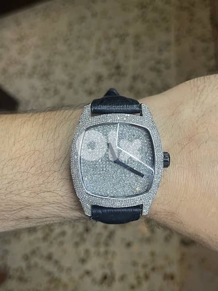 omega seamaster full diamond special  edition  natural diamond . 1