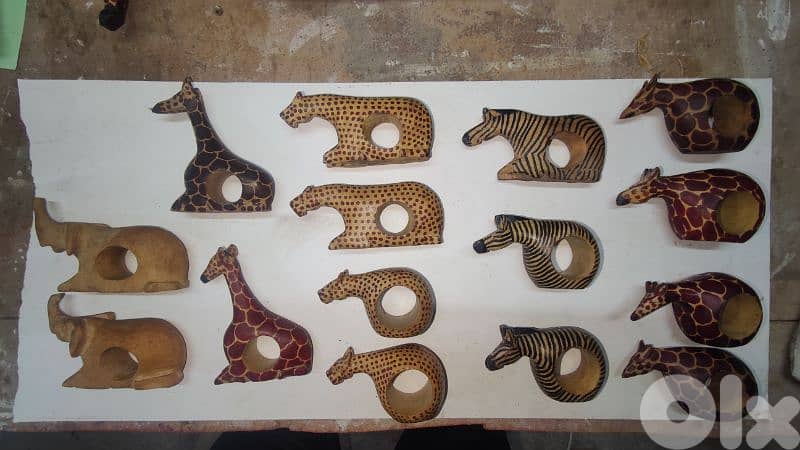 African napkin rings selection, حلقات المناديل الأفريقية 0